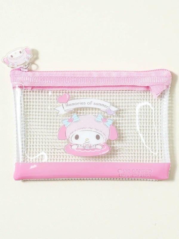 [DAISO] My Melody Flat Pouch Small Summer / 마이멜로디 납작 파우치 소형 썸머