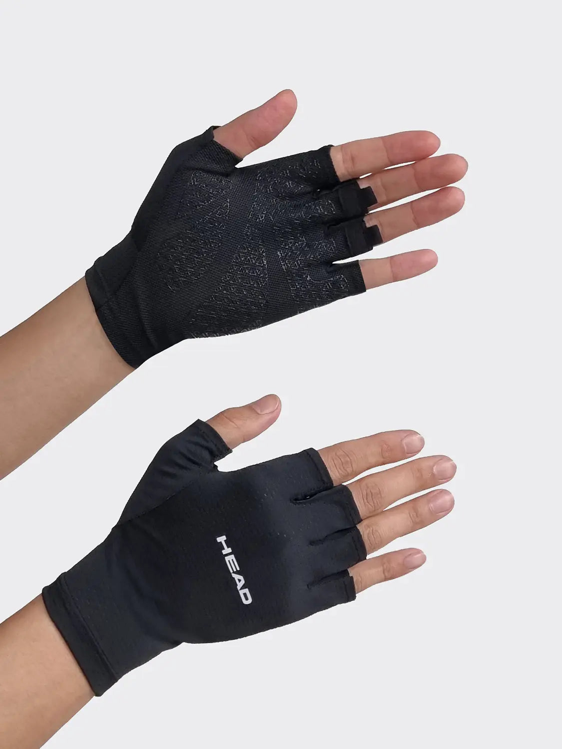 [Head] HEAD Sports Half Gloves Black S~M / HEAD 스포츠 반장갑 블랙 S~M