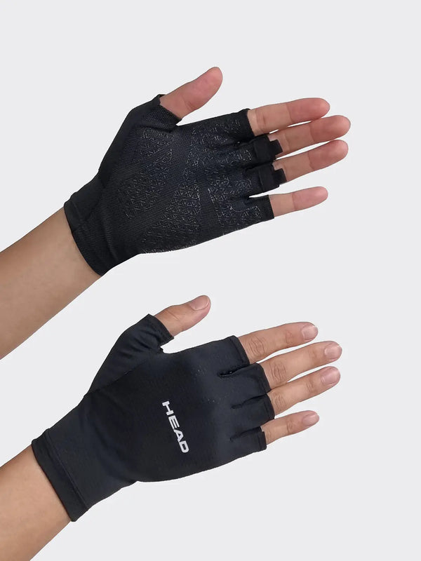 [Head] HEAD Sports Half Gloves Black S~M / HEAD 스포츠 반장갑 블랙 S~M