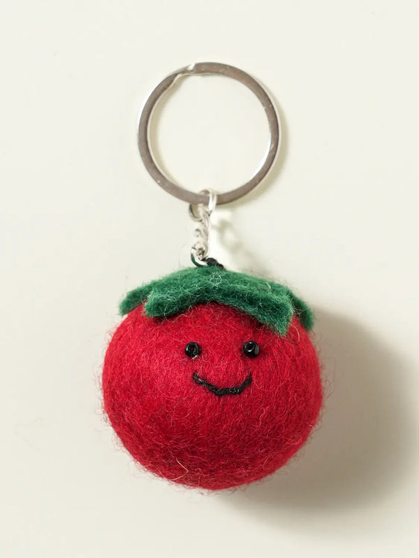 [DAISO] Wool Keychain Cherry Tomato / 양모 키홀더 방울토마토