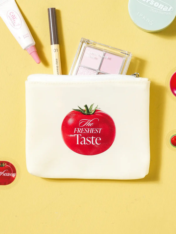 [DAISO] Fruit Market Tomato Pouch / 푸룻마켓 토마토 납작 파우치