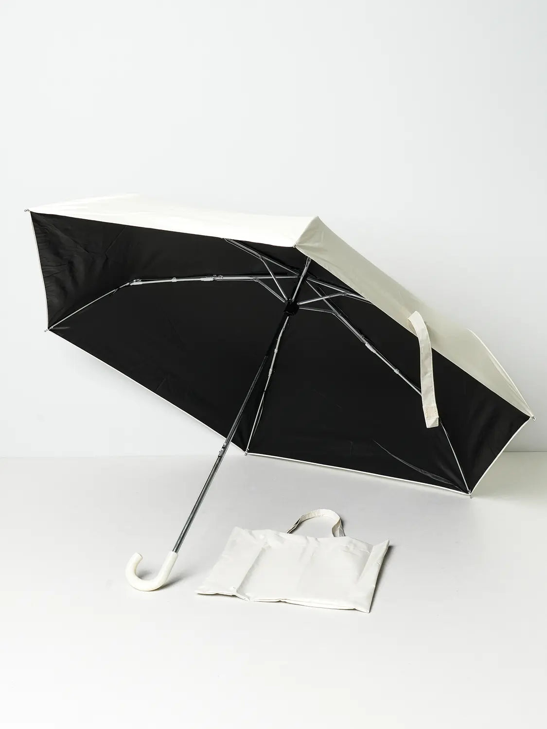 [DAISO] UV Blocking Pouch-Type 3-Section Umbrella / [UV 최대 99% 차단] 가방형 파우치 암막 3단 우산 6K 53.5 cm