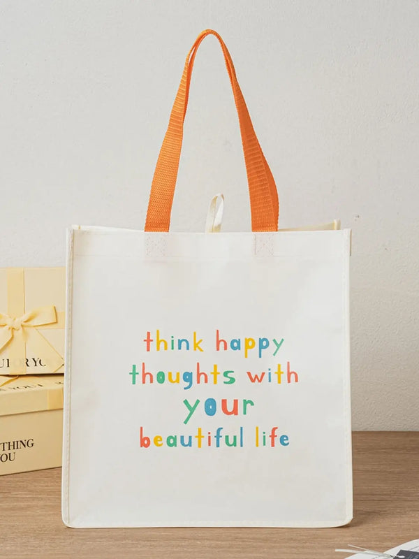 [DAISO] Color Lettering Non-Woven Bag / 컬러 레터링 부직포 백