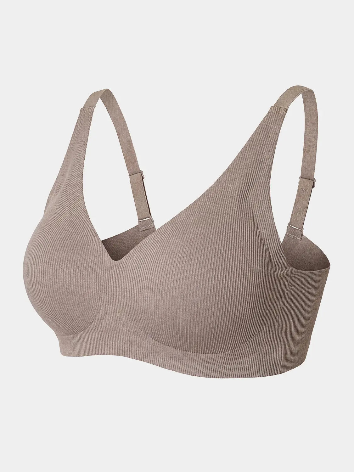 [DAISO] Rayon Seamless Hook Bra 75/80 (A/B) - Brown / 레이온 후크형 심리스 브라 75/80 (A/B)(브라운)