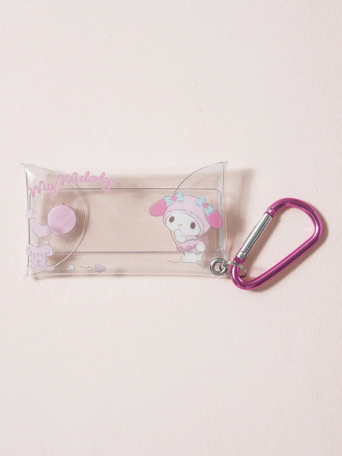 [DAISO] My Melody Transparent Pouch Keychain Summer / 마이멜로디 투명 키링 파우치 썸머