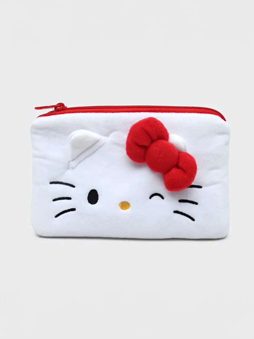 [DAISO] Hello Kitty Flat Plush Pouch / 헬로키티 납작 봉제 파우치
