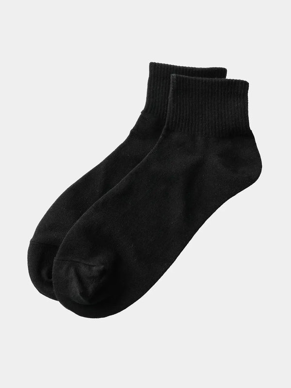 [DAISO] Kikiya Socks Men's Reinforced Toe Ankle Socks Black / 키키야삭스 남성 앞코 보강 단목 양말 블랙