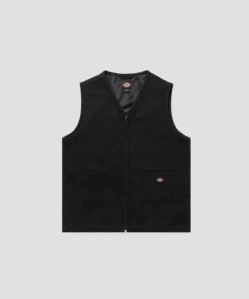[DICKIES] Canvas Summer Vest Black / 캔버스 썸머 베스트 Black