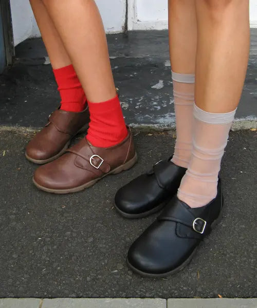 [FOGGY MOODY] Monk 0043. Belted Loafers - 2colors