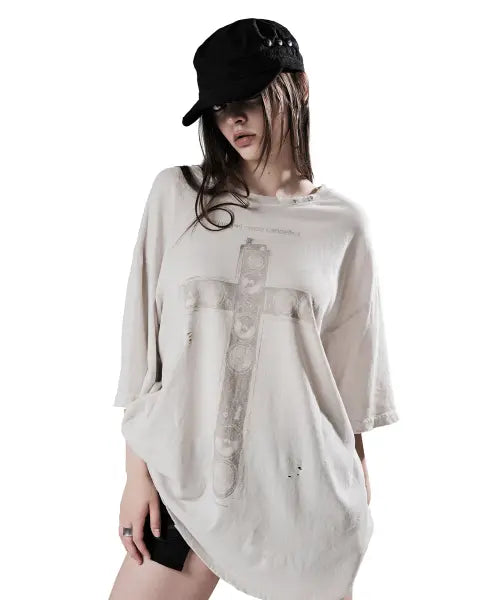 [EYANG] CROSS SPEAKER VINTAGE T-SHIRT