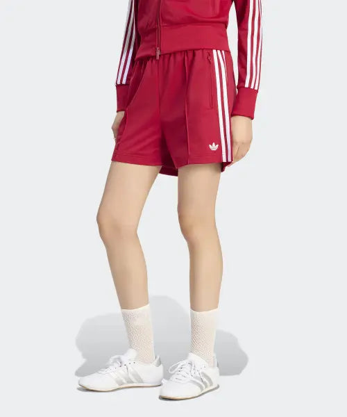 [ADIDAS] FB SHORT            TMVIRE/WHITE / 파이어버드 클래식 숏 팬츠 - 레드:화이트 / KS4791