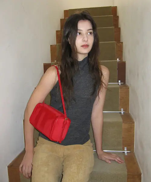 [RINZ] Basil Bag - Nylon Red / 바질백-나일론 레드