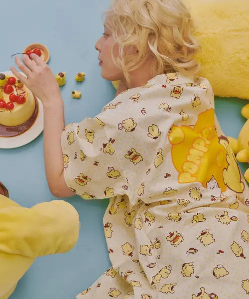 [OGGITT] Pompompurin Residence Pajama - Cream Yellow / (uni)폼폼푸린 레지던스 파자마 크림옐로우