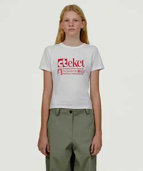 [TEKET] Plan Women Tee White