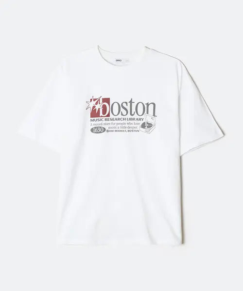 [SPAO] BOSTON Illustration Short Sleeve T-Shirt / BOSTON 일러스트 반팔티_SPRPG25C70
