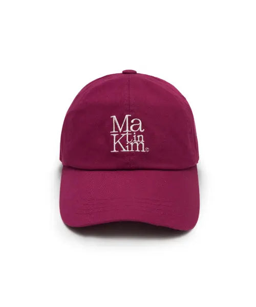 [MATIN KIM] MATIN BLOCK LOGO BALL CAP IN VIOLET