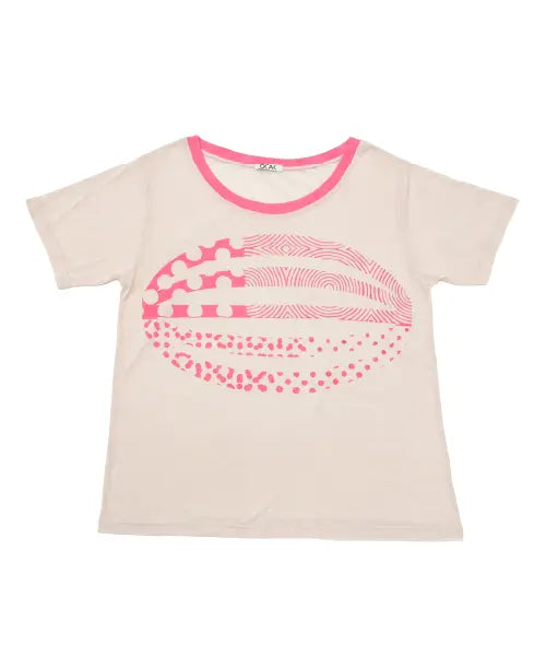 [OCAK] naz_OCAK pattern Logo Top(Pink) / 나즈_오칵 패턴 로고 탑(핑크)
