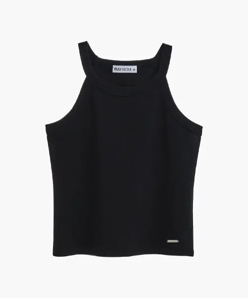 [RUU SEOUL] (W) Metal Sleeveless - Black / (W) 메탈 슬리브리스 블랙