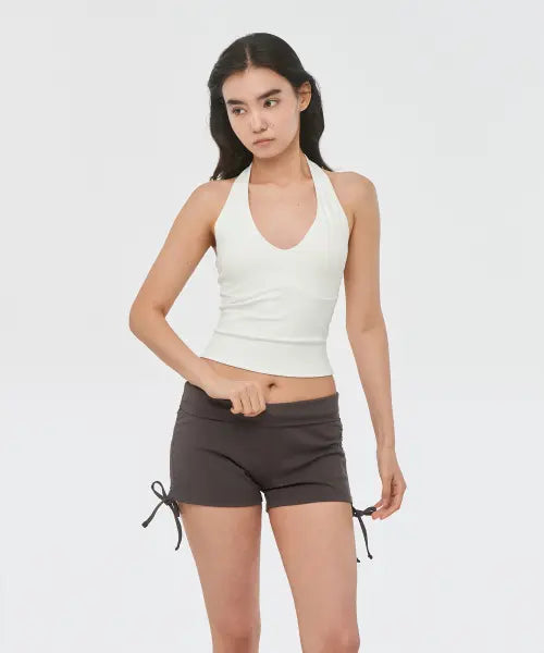 [CONCHWEAR] Halter Neck Built-in Bra Tank Top (5 Colors) / 홀터넥 캡내장 나시 브라탑 (5colors)