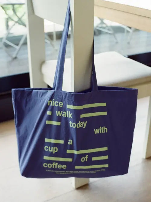 [ACOC] Nice Walk Today Eco Bag_Dusty Blue