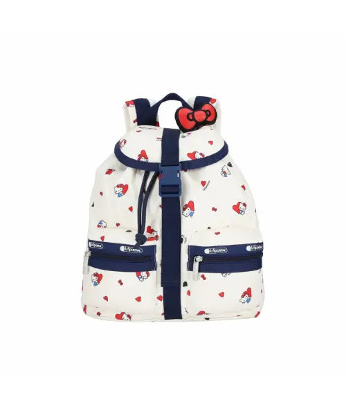 [LESPORTSAC] Hello Kitty Heart to Heart Small Voyager Backpack / 헬로키티 하트 투 하트 스몰 보이저 백팩 [1429.HF61]