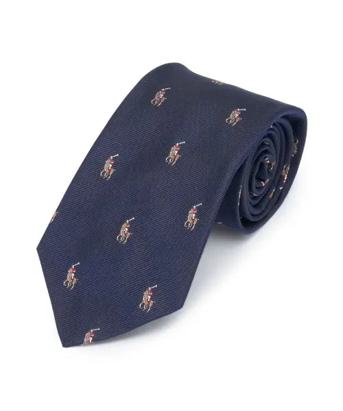 [POLO RALPH LAUREN] TIEU-NECK TIE-NAVY-410 / 폴로 포니 실크 타이-네이비