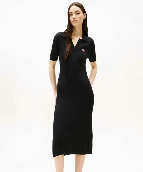 [TOMMY JEANS] TOMMY JEANS / 스웨터 폴로 롱 원피스 (T32G6WOP04TWT2BDS)