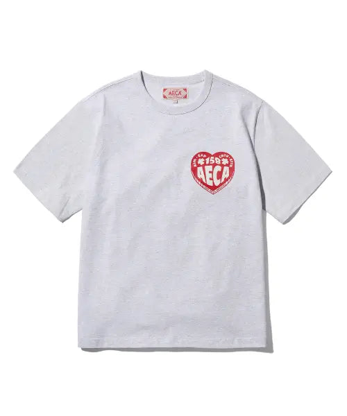 [AECA] (Woman) AECA LOVE HALF SLEEVE-LIGHT GREY