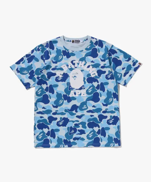 [BAPE] ABC Camo College T-Shirt (M) Blue / ABC 카모 콜리지 티셔츠(M) BLUE