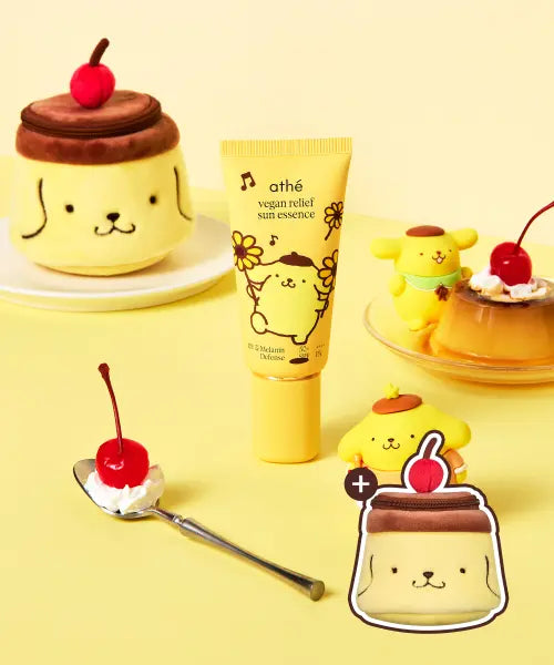 [ATHE] Vegan Relief Sun Essence EX Pompompurin Special Set SPF50+ PA++++ / 비건 릴리프 선에센스 EX 폼폼푸린 기획세트 SPF50+ PA++++ (폼폼푸린 파우치 증정)