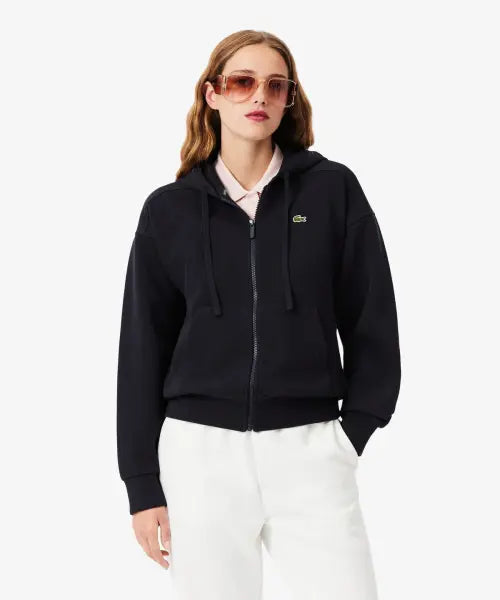 [LACOSTE] Women's Double Face Pique Hooded Zip-Up Sweatshirt SF5272-56G / 여성 더블페이스 피케 후드집업 스웻셔츠 SF5272-56G HDE