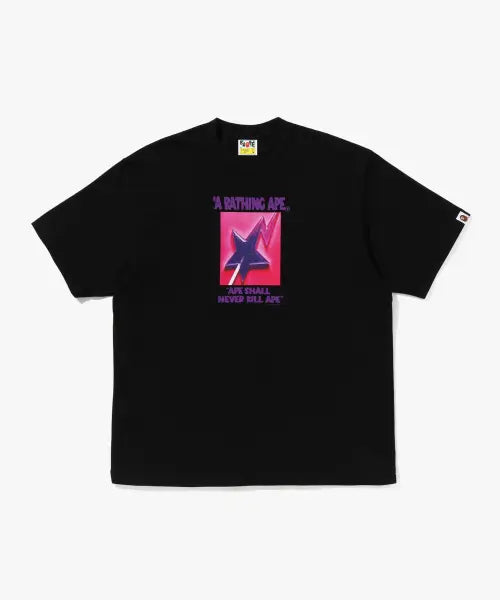 [BAPE] Rollypup Star Graphic Relaxed Fit T-Shirt (M) BLACK / 롤리펍 스타 그래픽 릴렉스드 핏 티셔츠(M) BLACK