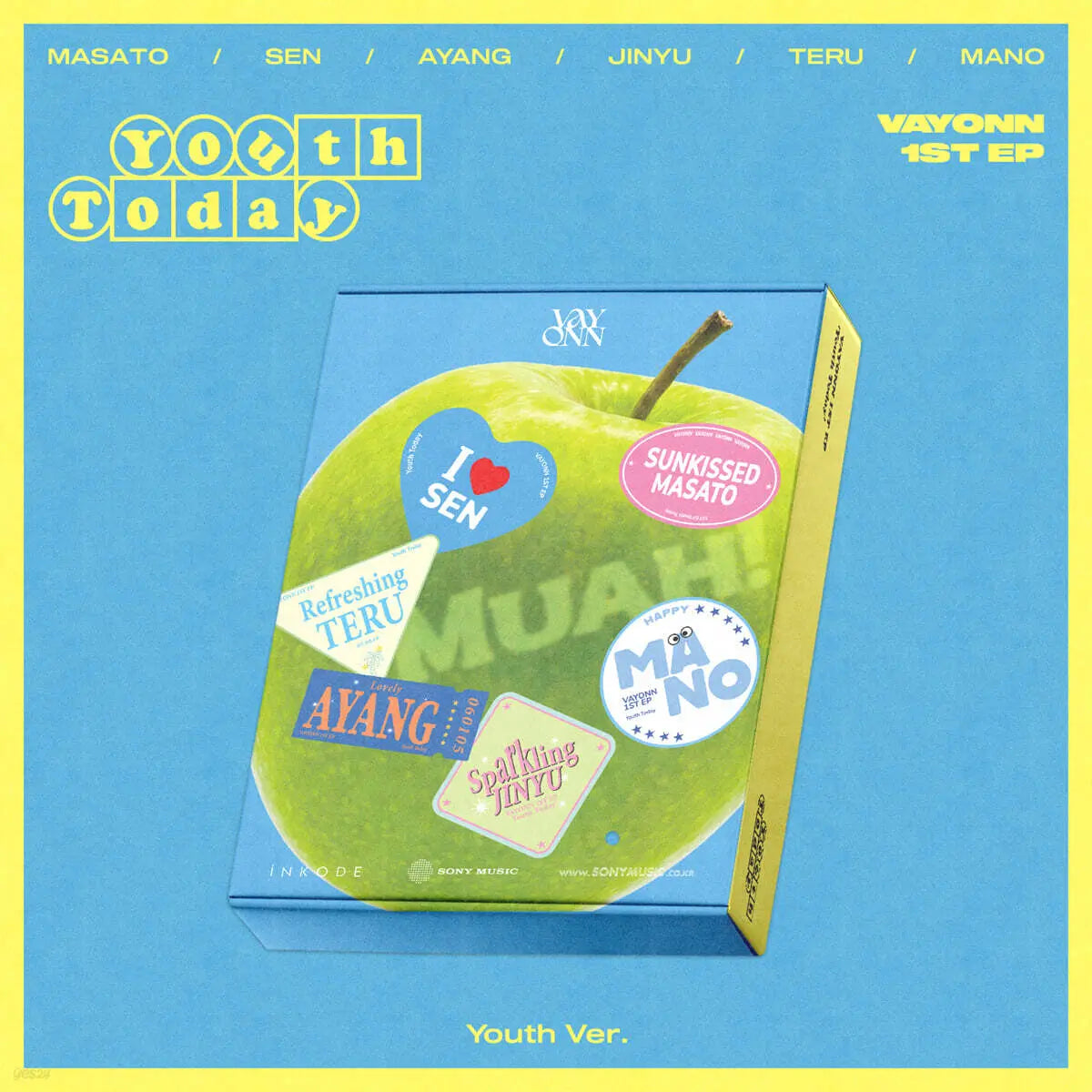 [Bayonne] VAYONN 1st EP 'Youth Today' [Youth Ver.] / VAYONN (베이온) - 1ST EP 'Youth Today' [Youth Ver.]