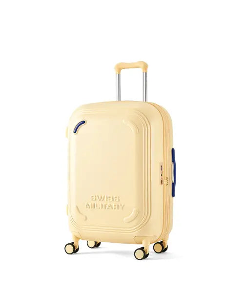 [SWISS MILITARY CARRIER] Cutie Polycarbonate 24-inch Hardshell Luggage SM-Q524P Butter Yellow / 큐티 폴리카보네이트 24인치 화물용 캐리어 SM-Q524P 버터옐로우