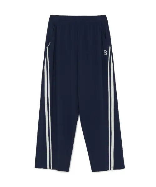 [MLB] Basic Small Logo Cooling Wide Track Pants BOS (Navy) / 베이직 스몰로고 쿨링 와이드 트랙 팬츠 BOS (Navy)