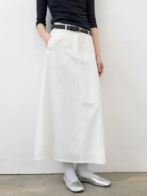 [ATELIER NAIN] BELT SET SEMI-A MAXI SKIRT S (SK-5095)