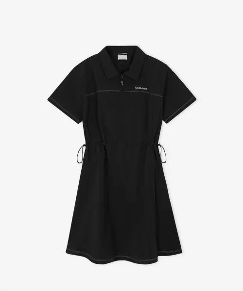 [NEW BALANCE] NBNB WOMEN FROZEN WOVEN STRETCH COLLARED DRESS (BLACK) / NBNKG3W612 / WOMEN FROZEN 우븐 스트레치 카라형 원피스 (BLACK)