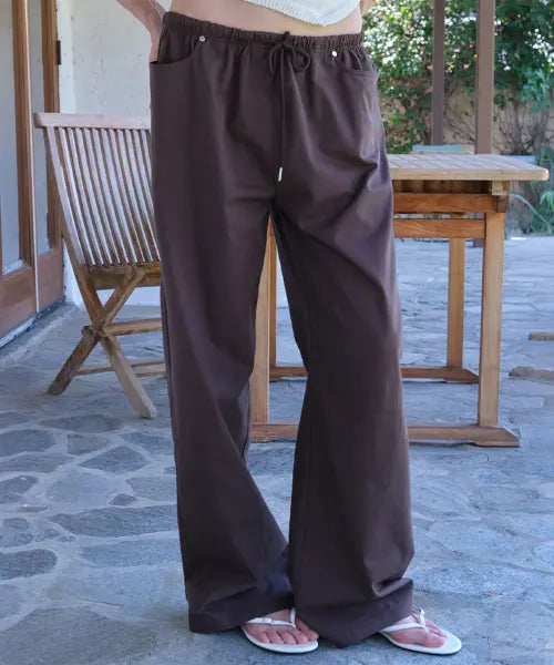 [SOMEWHEREBUTTER] Relax Carpenter Pants - Brown