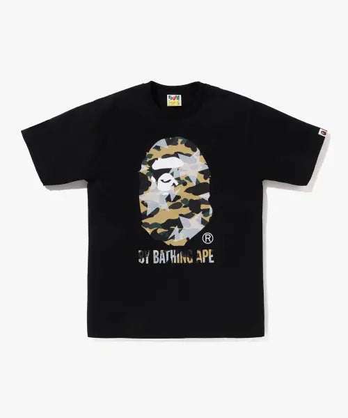 [BAPE] Star Over Print First Camo BY BATHING APE TEE(M) BLACK/YELLOW / 스타 오버 프린트 퍼스트 카모 BY BATHING APE TEE(M) BLACK/YELLOW