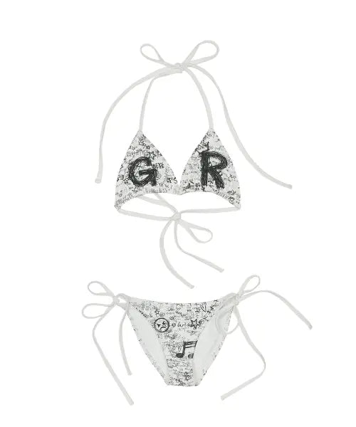 [GRAILZ] GR GRAFFITI BIKINI [WHITE]