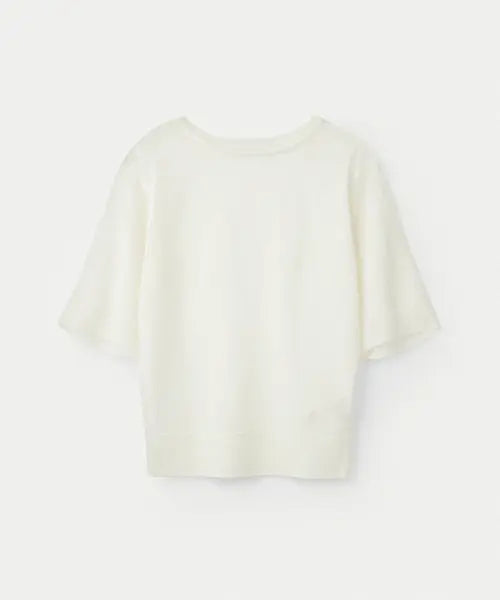 [UMARMUNG] Fine Cotton Half Sleeve Pullover_Ivory