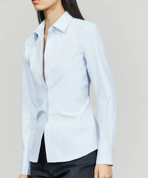 [MASSIMO DUTTI] Cotton Blend Poplin Shirt / 코튼 블렌드 포플린 셔츠