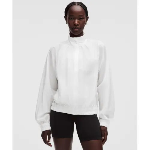 [LULULEMON] Lightweight Pleated Track Jacket WHT / 라이트웨이트 플리티드 트랙 재킷  WHT