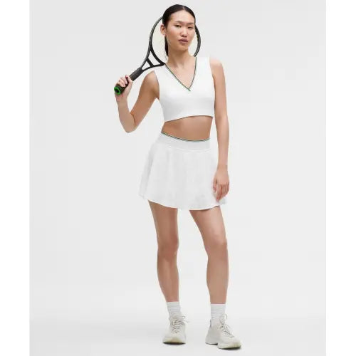 [LULULEMON] Paisley Mesh High-Rise Tennis Skirt WHT WHT IVYG / 페이즐리 메쉬 하이라이즈 테니스 스커트  WHT WHT IVYG