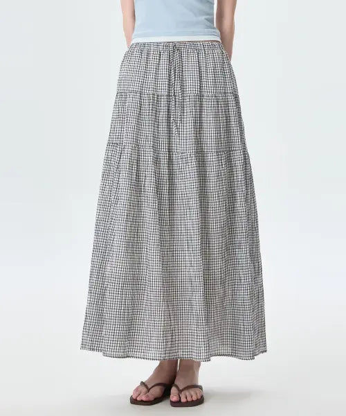 [MIXXO] Tiered Long Skirt / 캉캉 롱 스커트_MIWWHG90TS