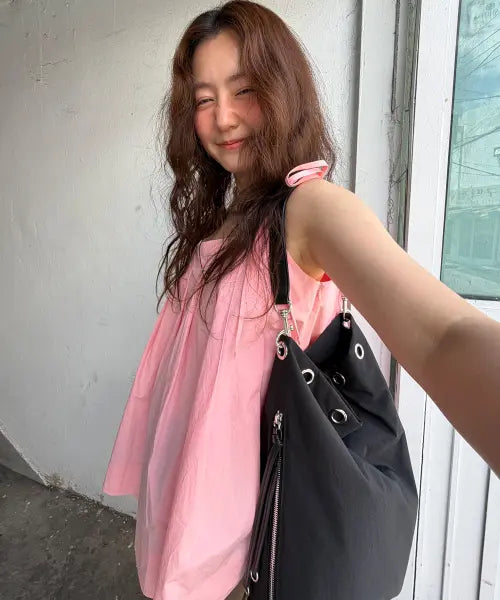 [OTHER TEMPO] Eyelet Shopper_Black / 아일렛 쇼퍼_블랙
