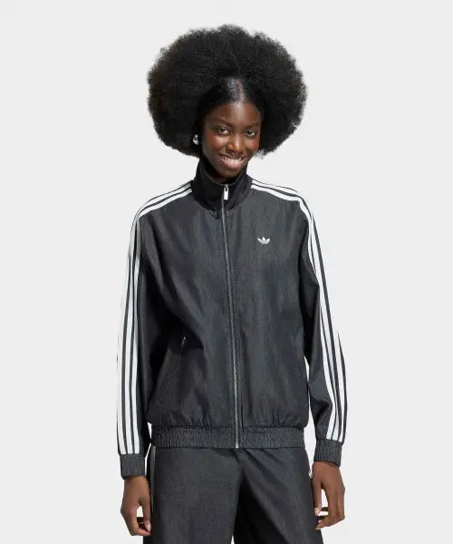 [ADIDAS] DENIM  FB TT        MEBLDE / 서머 글로우 라이트 데님 파이어버드 트랙탑 - 미디엄블랙데님 / KW8758