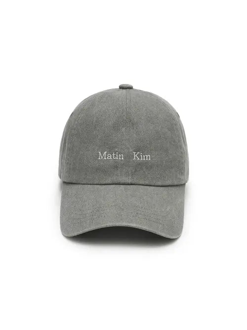 [MATIN KIM] MATIN MINI CLASSIC LOGO BALL CAP IN LIGHT KHAKI