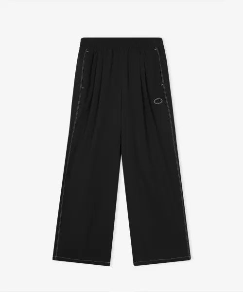 [NEW BALANCE] NBNTG3W612 Women's Frozen Woven Stretch Full Banding Wide Pants (Black) / NBNTG3W612 / WOMEN FROZEN 우븐 스트레치 풀밴딩 와이드팬츠 (BLACK)