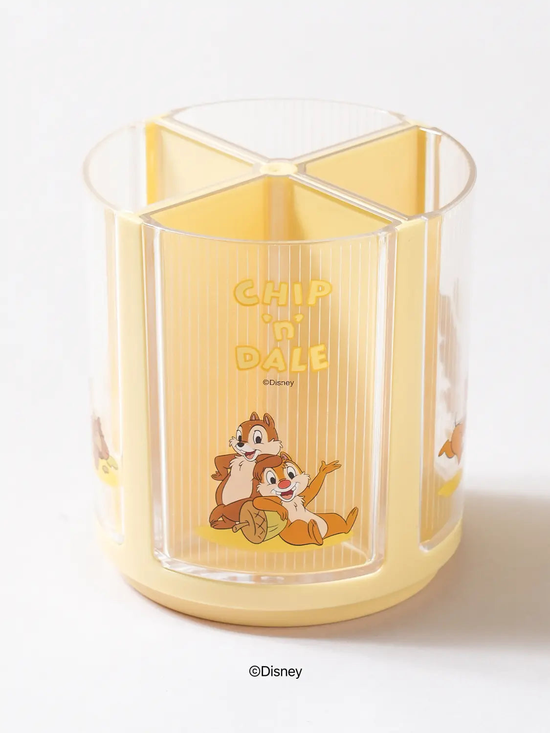 [DAISO] Disney Chip 'n' Dale 4-Part Rotating Pen Holder / 디즈니 칩앤데일 4분할 회전 펜꽂이